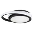 Plafoniera led, Lumina naturala 4000K, 2560 lm, Alb/Negru, 24W, IP20, diametru 30 cm