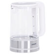 Fierbator electric cordless, Sticla / Inox, capacitate 1.7 l, putere 2200 W, mentinere temperatura, lumina colorata de fundal 
