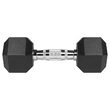 Set 2 gantere din fonta cauciucata 2 x 6 Kg