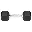Set 2 gantere din fonta cauciucata 2 x 5 Kg