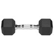 Set 2 gantere din fonta cauciucata 2 x 4 Kg
