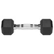 Set 2 gantere din fonta cauciucata 2 x 3 Kg
