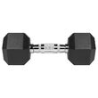 Set 2 gantere din fonta cauciucata 2 x 9 Kg