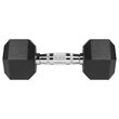 Set 2 gantere din fonta cauciucata 2 x 8 Kg