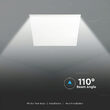Corp led incorporabil pentru tavan, 36W, 4320 lm, 6400K, dimensiune 595 x 595 x 33 mm, Alb