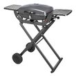 Gratar portabil cu 1 arzator pe gaz, 3.6 kW, Teesa BBQ, Otel, 2 x roti, masa laterala