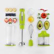 Blender de mana 1000 W, 2 viteze, cutite inox, 700 ml, tocare, zdrobire, tel