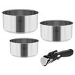 Set 3 oale Inox 1.6/2.3/3.1 l, Teesa, Maner detasabil, fund multistrat