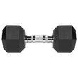 Set 2 gantere din fonta cauciucata 2 x 10 Kg