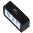 Ceas desteptator, Adler 3 alarme, 2 x AA, Negru