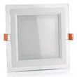 Panou led patrat, incorporabil 6W, 6400k alb rece, sticla, 94x94 mm, 420 lm