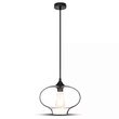 Pendul cu glob sticla, fara bec, E27, dimensiuni 265 x 190 x 1000 mm