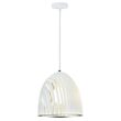 Pendul tavan, forma prisma, fara bec, E27, 320 x 270 mm, Alb