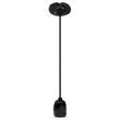 Pendul de tavan, Portelan, fara bec, E27, 47 x 64 x 680 mm, Negru