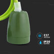 Pendul tavan, Portelan, fara bec, E27, 47 x 64 x 680 mm, Verde