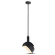 Pendul tavan, E14, fara bec, Negru, Plastic/Aluminiu, 180 x 100 x 1200 mm