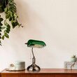 Lampa de birou Clasic Green E27, 180 x 260 x H360 mm, Sticla/Metal, max 60W
