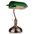 Lampa de birou Clasic Green E27, 180 x 260 x H360 mm, Sticla/Metal, max 60W