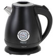 Fierbator electric cu termometru, Inox, capacitate 1.7 l, putere 2200 W, Negru
