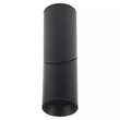 Aplica led cu soclu GU10, Fara bec, Rotunda, Aluminiu, 197 x 59.5mm, IP20, Negru