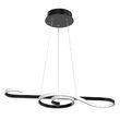 Pendul led 18W, Lumina calda 3000K, dimensiune 700 x 250 mm, Negru