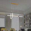 Pendul led 16W, Lumina calda 3000K, dimensiune 860 x 300 mm, Auriu/Negru