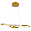 Pendul led 18W, Lumina calda 3000K, dimensiune 700 x 250 mm, Auriu