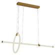 Pendul led 16W, Lumina calda 3000K, dimensiune 860 x 300 mm, Auriu