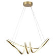 Candelabru led 24W, Lumina calda 3000K, dimensiune 720 x 300 mm, Auriu