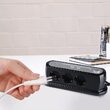 Prelungitor 3 prize Schuko, 2xUSB 1.2 A, lungime 1.4 m, Intrerupator, Negru/Gri
