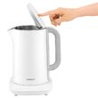 Fierbator electric cordless, Inox 1.5l, putere 2150 W, control temperatura