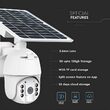 Camera de supraveghere 4G HD Solar WiFi Alba, 2 Mpx, Exterior IP65, Conectare Telefon / PC, Night Vision, 1920x1080 px, aplicație, Difuzor, Microfon, Detectarea miscarii