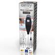 Mixer spuma lapte cu baterie, maner izolat termic, Inox, latte, ciocolata calda, cappuccino, frappe, 2x1.5V AA, Negru