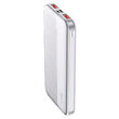 Powerbank Fast Charge, 10000mAh, 2x USB, USB-C, Alb