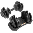 Gantera din fonta 24 kg, Modulara, 15 configuratii, Schimbarea greutatii automata