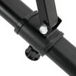 Banca reglabila pentru abdomen, 108 x 43 x 116 cm, max 170 kg, Reglare spatar 6 nivele