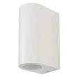 Aplica led cu soclu 2xGU10, Fara bec, Rotunda, max 35W, Aluminiu, 150 x 68 x 92 mm, IP44