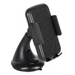 Suport universal auto pentru telefoane, fixare ventuza, Negru