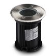 Aplica Inox pentru podea, fara bec, GU10, dimensiune 110 x 110 x 120 mm, IP67, Gri