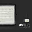 Proiector led cu incarcare solara 20 W, 1800 lm, 4000K, IP65, Aluminiu