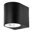 Aplica aluminiu, fara bec, 1xGU10, dimensiune 92 x 68 x 80 mm, IP44, Negru