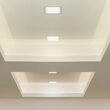 Plafoniera led patrata incorporabil 18W, 3000k alb cald, 1400 lm, Aluminiu, 225 x 225 mm