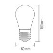 Bec Led Infinity, 8W (64W), 600 lm, lumina neutra 4200K, E27