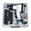 Cheie pneumatica cu impact in trusa, Fervi 0044, prindere 1/2”, 320 Nm, 7000 rpm, accesorii incluse