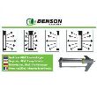Aspersor oscilant, Benson, 20 duze, plastic, raza stropire 6m