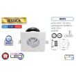 Aplica incastrabila Horoz Jessica, Aluminiu, mediu umed IP65, 6W, 410 lm, Led, lumina naturala