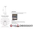 Pendul Vista Black, 24 W, Led, diametru 450 mm, 4000 k, 1500 lm, aluminiu, inaltime 1200 mm