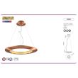Pendul Concept-35, putere 35 W, Led, diametru 460 mm, 4000 k, 1500 lm, aluminiu