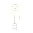 Lampa Pendul suspendat Gauss Chrome, max. 60 W