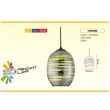 Pendul Laser Chrome-2, max. 60 W, sticla, diametru 220 mm, efect 3D